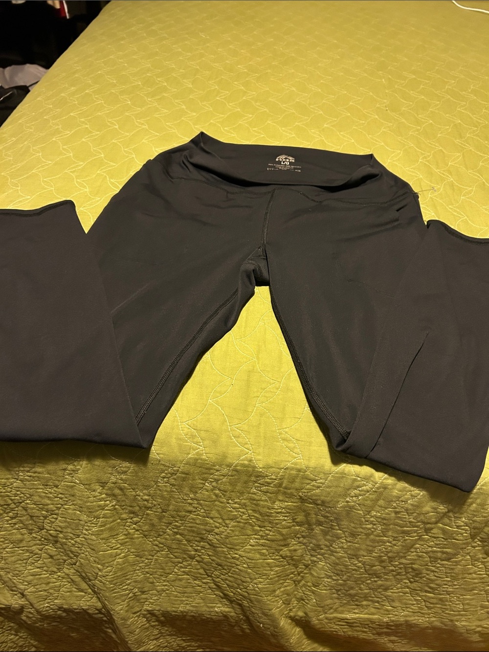 RBX Black Athletic Leggings with Wide Waistband